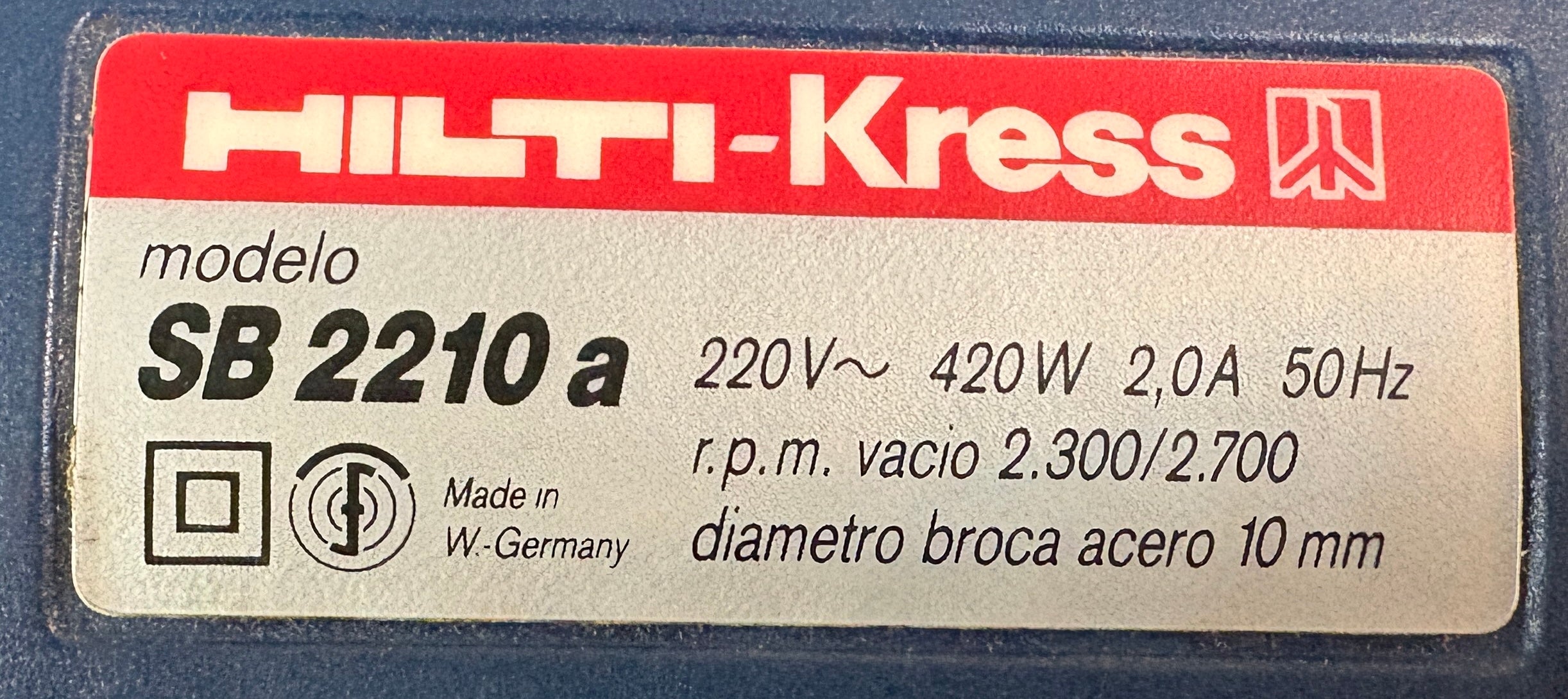 Taladro HILTI SB 2210